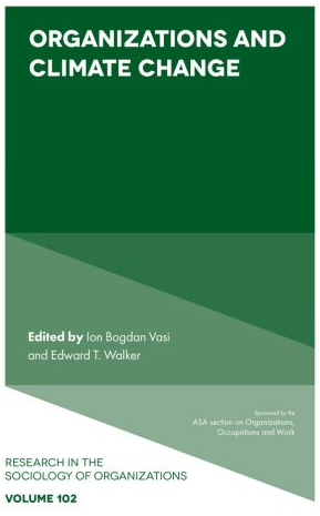 Organizations and Climate Change book cover picture
