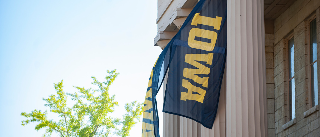 UIowa flags on old cap