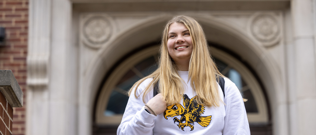 student_outside_North_Hall